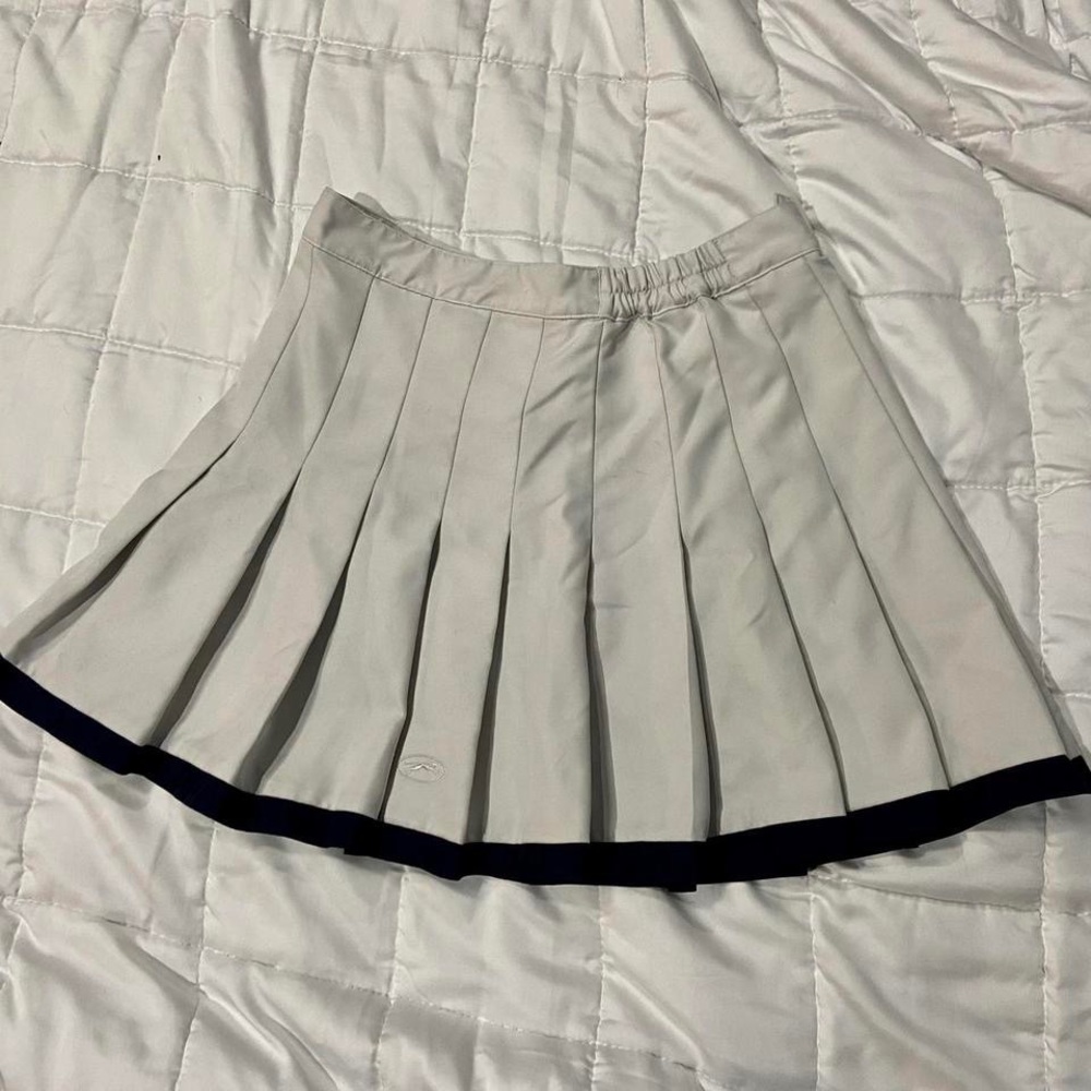 White Pleated Tennis Skirt